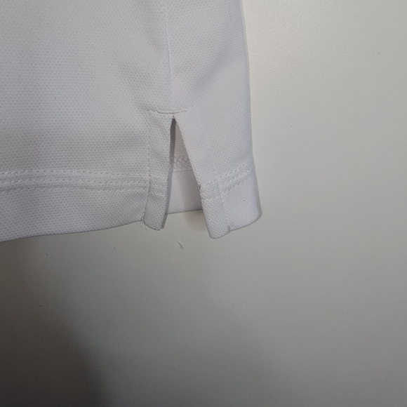 ADIDAS Golf Polo Shirt Size M White and Neon/Pink Men - Picture 6 of 9